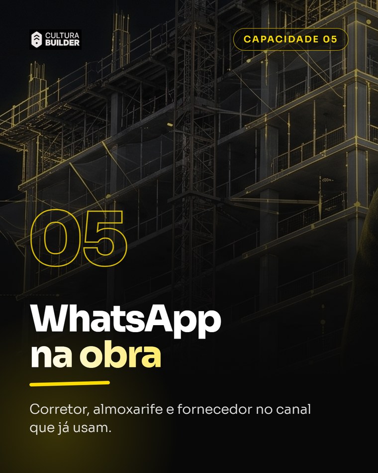 Obra, corretor e fornecedor atendidos no canal que já usam